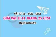 Giải Vật lí 11 trang 25 Chân trời sáng tạo SGK